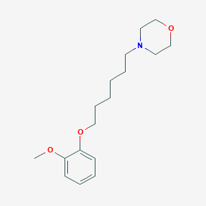 molecular formula C17H27NO3 B3846866 4-[6-(2-methoxyphenoxy)hexyl]morpholine CAS No. 5363-41-7