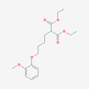 molecular formula C18H26O6 B3846882 diethyl [4-(2-methoxyphenoxy)butyl]malonate 