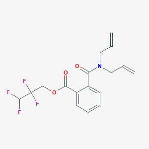 molecular formula C17H17F4NO3 B3846892 2,2,3,3-tetrafluoropropyl 2-[(diallylamino)carbonyl]benzoate 