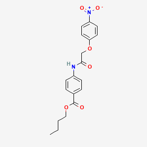 molecular formula C19H20N2O6 B3846905 butyl 4-{[(4-nitrophenoxy)acetyl]amino}benzoate 