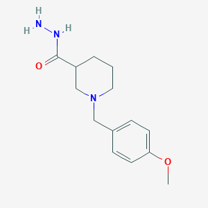 molecular formula C14H21N3O2 B3846909 1-(4-methoxybenzyl)-3-piperidinecarbohydrazide 