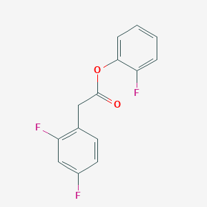 molecular formula C14H9F3O2 B3846986 2-fluorophenyl (2,4-difluorophenyl)acetate 
