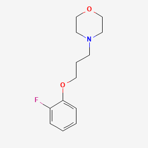 molecular formula C13H18FNO2 B3846993 4-[3-(2-fluorophenoxy)propyl]morpholine 
