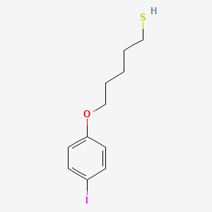 molecular formula C11H15IOS B3846997 5-(4-iodophenoxy)-1-pentanethiol 