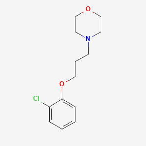 molecular formula C13H18ClNO2 B3847013 4-[3-(2-chlorophenoxy)propyl]morpholine 
