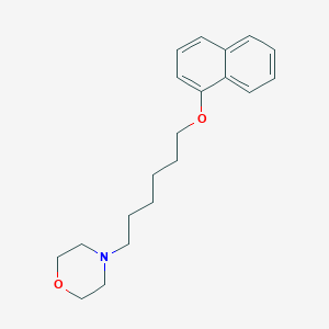 molecular formula C20H27NO2 B3847019 4-[6-(1-naphthyloxy)hexyl]morpholine 