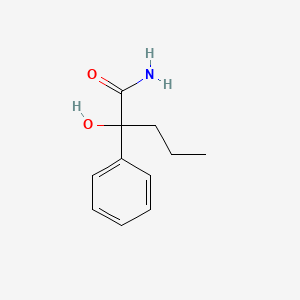 molecular formula C11H15NO2 B3847027 2-hydroxy-2-phenylpentanamide 