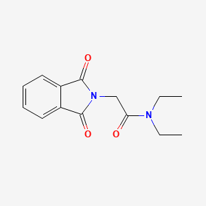 molecular formula C14H16N2O3 B3847061 2-(1,3-dioxo-1,3-dihydro-2H-isoindol-2-yl)-N,N-diethylacetamide CAS No. 74169-74-7