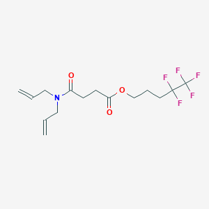 molecular formula C15H20F5NO3 B3847066 4,4,5,5,5-pentafluoropentyl 4-(diallylamino)-4-oxobutanoate 