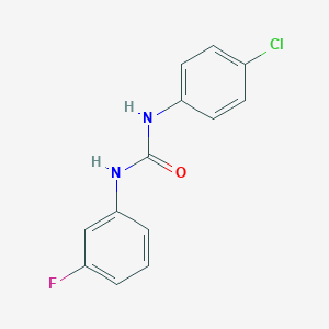 molecular formula C13H10ClFN2O B3847081 N-(4-chlorophenyl)-N'-(3-fluorophenyl)urea CAS No. 13208-54-3