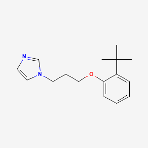 molecular formula C16H22N2O B3847122 1-[3-(2-tert-butylphenoxy)propyl]-1H-imidazole 