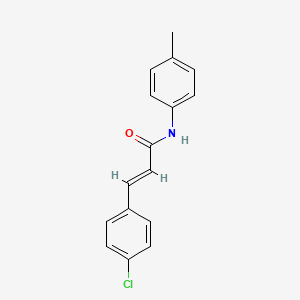 molecular formula C16H14ClNO B3847125 3-(4-chlorophenyl)-N-(4-methylphenyl)acrylamide 