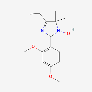 molecular formula C15H22N2O3 B3847130 2-(2,4-dimethoxyphenyl)-4-ethyl-5,5-dimethyl-2,5-dihydro-1H-imidazol-1-ol 