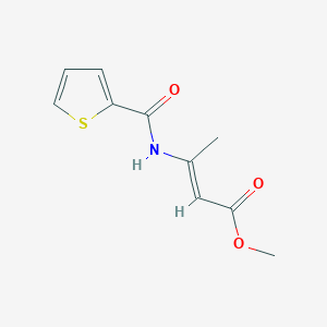 molecular formula C10H11NO3S B3847144 methyl 3-[(2-thienylcarbonyl)amino]-2-butenoate 