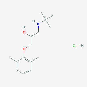 molecular formula C15H26ClNO2 B3847146 1-(tert-butylamino)-3-(2,6-dimethylphenoxy)-2-propanol hydrochloride CAS No. 15148-81-9