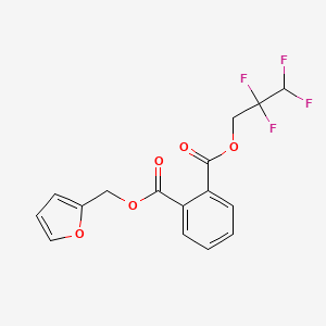 molecular formula C16H12F4O5 B3847157 2-furylmethyl 2,2,3,3-tetrafluoropropyl phthalate 
