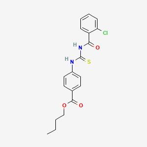 molecular formula C19H19ClN2O3S B3847160 butyl 4-({[(2-chlorobenzoyl)amino]carbonothioyl}amino)benzoate 