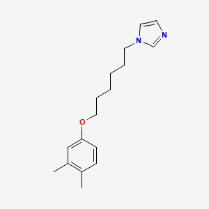 molecular formula C17H24N2O B3847180 1-[6-(3,4-dimethylphenoxy)hexyl]-1H-imidazole 