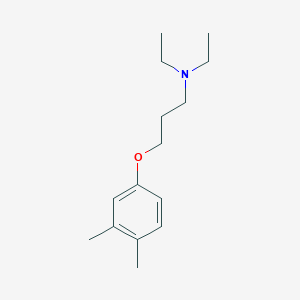 molecular formula C15H25NO B3847186 3-(3,4-dimethylphenoxy)-N,N-diethyl-1-propanamine 
