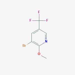 molecular formula C7H5BrF3NO B038472 3-Bromo-2-methoxy-5-(trifluoromethyl)pyridine CAS No. 124432-63-9