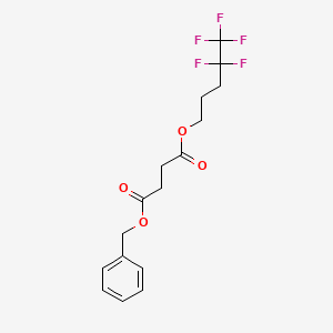 molecular formula C16H17F5O4 B3847200 benzyl 4,4,5,5,5-pentafluoropentyl succinate 