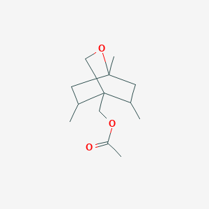 molecular formula C13H22O3 B3847215 (1,5,8-trimethyl-2-oxabicyclo[2.2.2]oct-4-yl)methyl acetate 