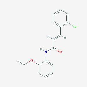 molecular formula C17H16ClNO2 B3847230 3-(2-chlorophenyl)-N-(2-ethoxyphenyl)acrylamide 