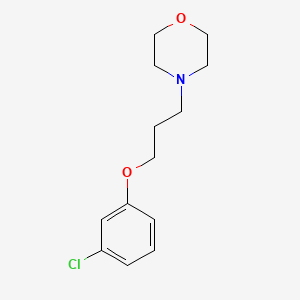 molecular formula C13H18ClNO2 B3847249 4-[3-(3-chlorophenoxy)propyl]morpholine 