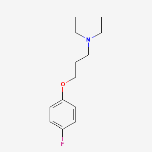 molecular formula C13H20FNO B3847278 N,N-diethyl-3-(4-fluorophenoxy)-1-propanamine 