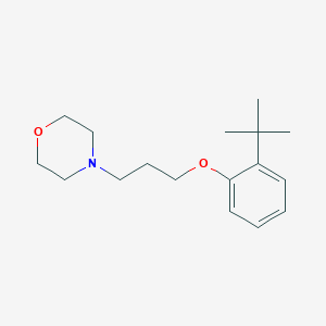 molecular formula C17H27NO2 B3847294 4-[3-(2-tert-butylphenoxy)propyl]morpholine 