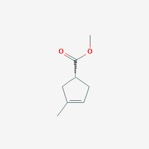 molecular formula C8H12O2 B038473 3-Cyclopentene-1-carboxylicacid,3-methyl-,methylester,(R)-(9CI) CAS No. 121521-07-1