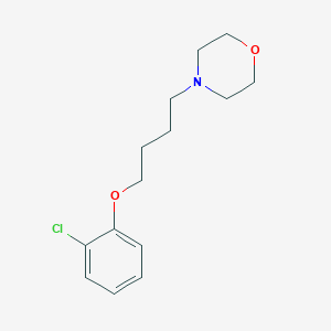 molecular formula C14H20ClNO2 B3847313 4-[4-(2-chlorophenoxy)butyl]morpholine 