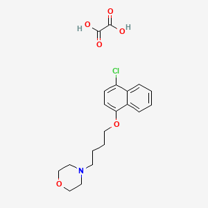 molecular formula C20H24ClNO6 B3847321 4-{4-[(4-chloro-1-naphthyl)oxy]butyl}morpholine oxalate 