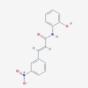 molecular formula C15H12N2O4 B3847324 N-(2-hydroxyphenyl)-3-(3-nitrophenyl)acrylamide 