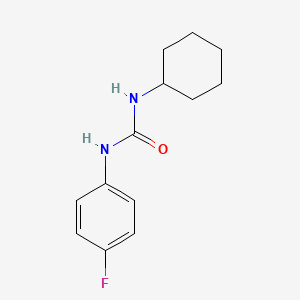 molecular formula C13H17FN2O B3847330 N-cyclohexyl-N'-(4-fluorophenyl)urea 