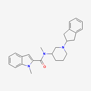 molecular formula C25H29N3O B3847337 N-[1-(2,3-dihydro-1H-inden-2-yl)-3-piperidinyl]-N,1-dimethyl-1H-indole-2-carboxamide 