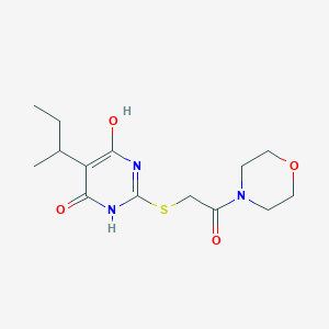 molecular formula C14H21N3O4S B3847421 5-sec-butyl-6-hydroxy-2-{[2-(4-morpholinyl)-2-oxoethyl]thio}-4(3H)-pyrimidinone 