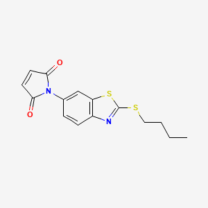 1-[2-(butylthio)-1,3-benzothiazol-6-yl]-1H-pyrrole-2,5-dione