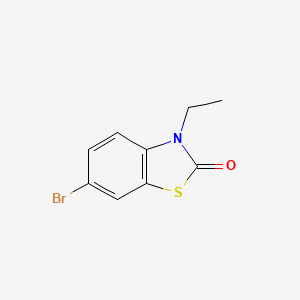 molecular formula C9H8BrNOS B3847457 6-bromo-3-ethyl-1,3-benzothiazol-2(3H)-one 
