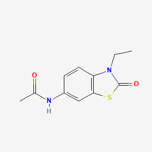 molecular formula C11H12N2O2S B3847460 N-(3-ethyl-2-oxo-2,3-dihydro-1,3-benzothiazol-6-yl)acetamide 