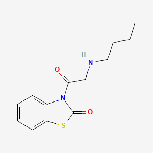 molecular formula C13H16N2O2S B3847469 3-(N-butylglycyl)-1,3-benzothiazol-2(3H)-one 