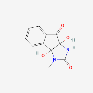 molecular formula C11H10N2O4 B3847508 3a,8a-dihydroxy-3-methyl-1,3,3a,8a-tetrahydroindeno[1,2-d]imidazole-2,8-dione 