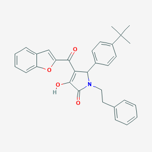 4-(1-benzofuran-2-ylcarbonyl)-5-(4-tert-butylphenyl)-3-hydroxy-1-(2-phenylethyl)-1,5-dihydro-2H-pyrrol-2-one