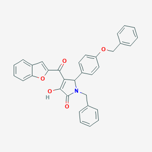 4-(1-benzofuran-2-ylcarbonyl)-1-benzyl-5-[4-(benzyloxy)phenyl]-3-hydroxy-1,5-dihydro-2H-pyrrol-2-one