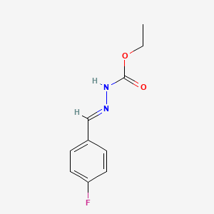 molecular formula C10H11FN2O2 B3847542 ethyl 2-(4-fluorobenzylidene)hydrazinecarboxylate 