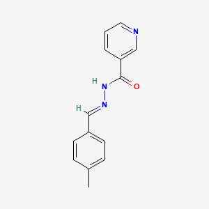 molecular formula C14H13N3O B3847543 N'-(4-甲基苄亚胺)烟酰肼 CAS No. 5374-21-0