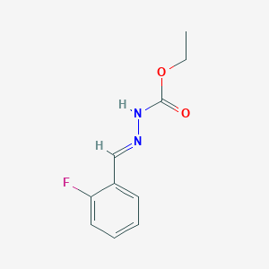 molecular formula C10H11FN2O2 B3847558 ethyl 2-(2-fluorobenzylidene)hydrazinecarboxylate 
