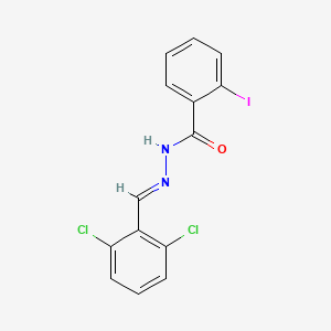 molecular formula C14H9Cl2IN2O B3847603 N'-(2,6-dichlorobenzylidene)-2-iodobenzohydrazide 