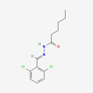 molecular formula C13H16Cl2N2O B3847654 N'-(2,6-dichlorobenzylidene)hexanohydrazide 