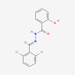 molecular formula C14H10Cl2N2O2 B3847656 N'-(2,6-dichlorobenzylidene)-2-hydroxybenzohydrazide 